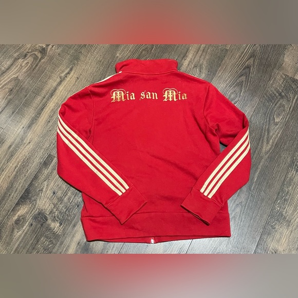 Vintage Adidas Men's Red FC Bayern Munich Munchen Full Track Jacket Large - Picture 3 of 3